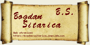 Bogdan Sitarica vizit kartica
